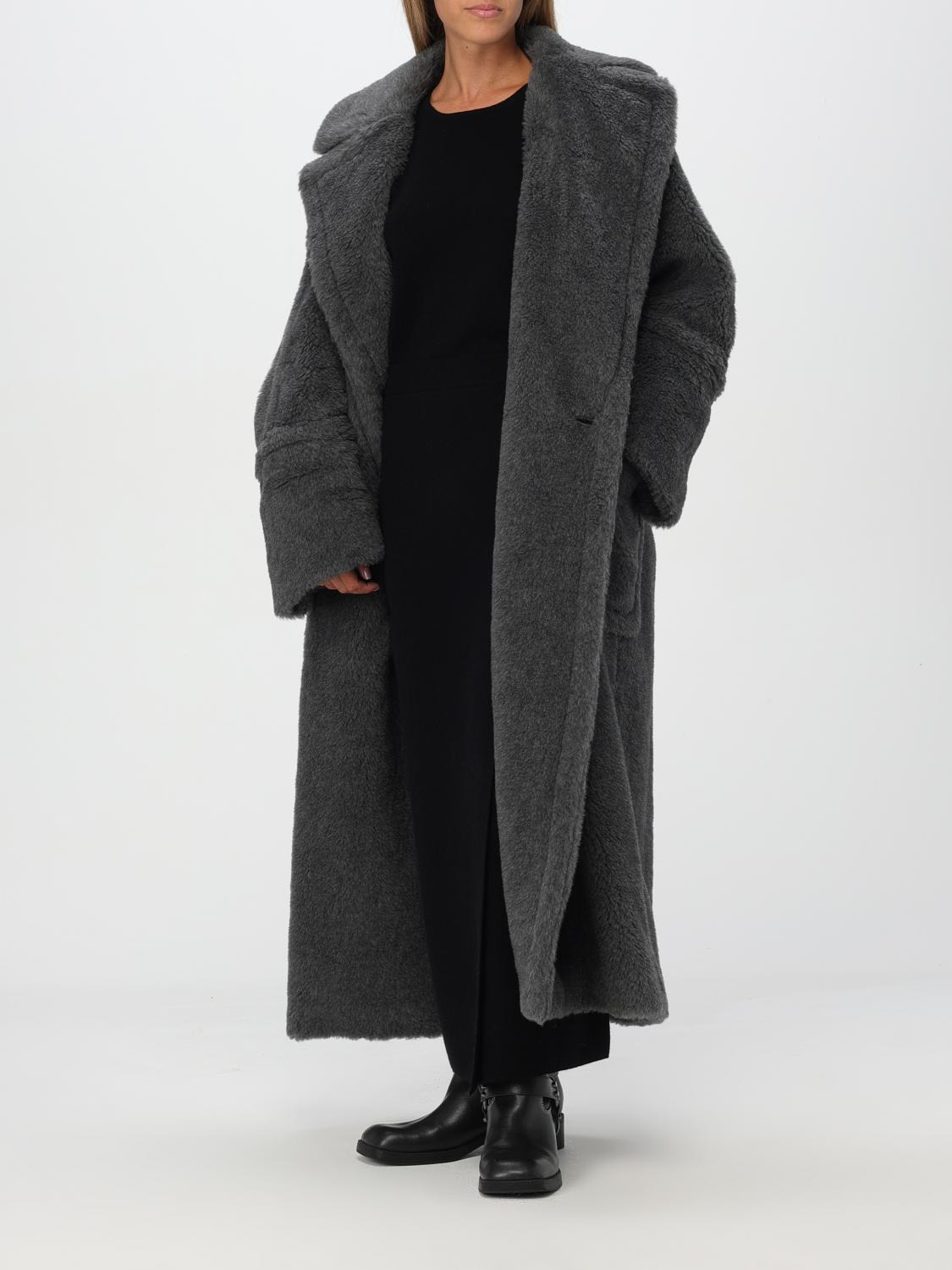 Max Mara Coat Woman Grey - 2