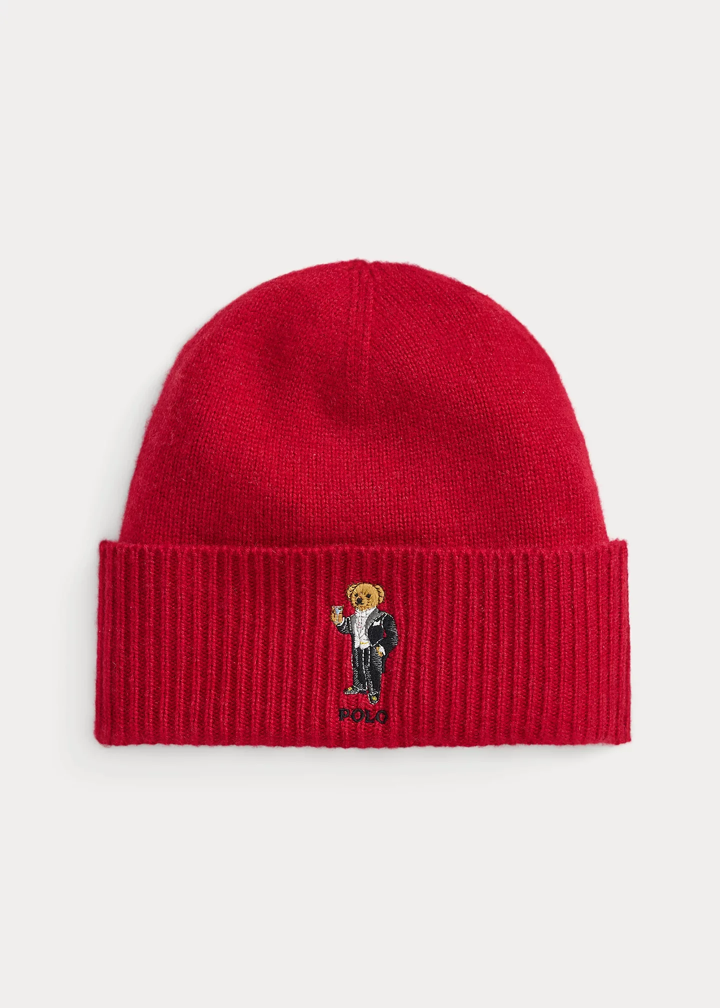 Martini Bear Wool-Cashmere Beanie - 1
