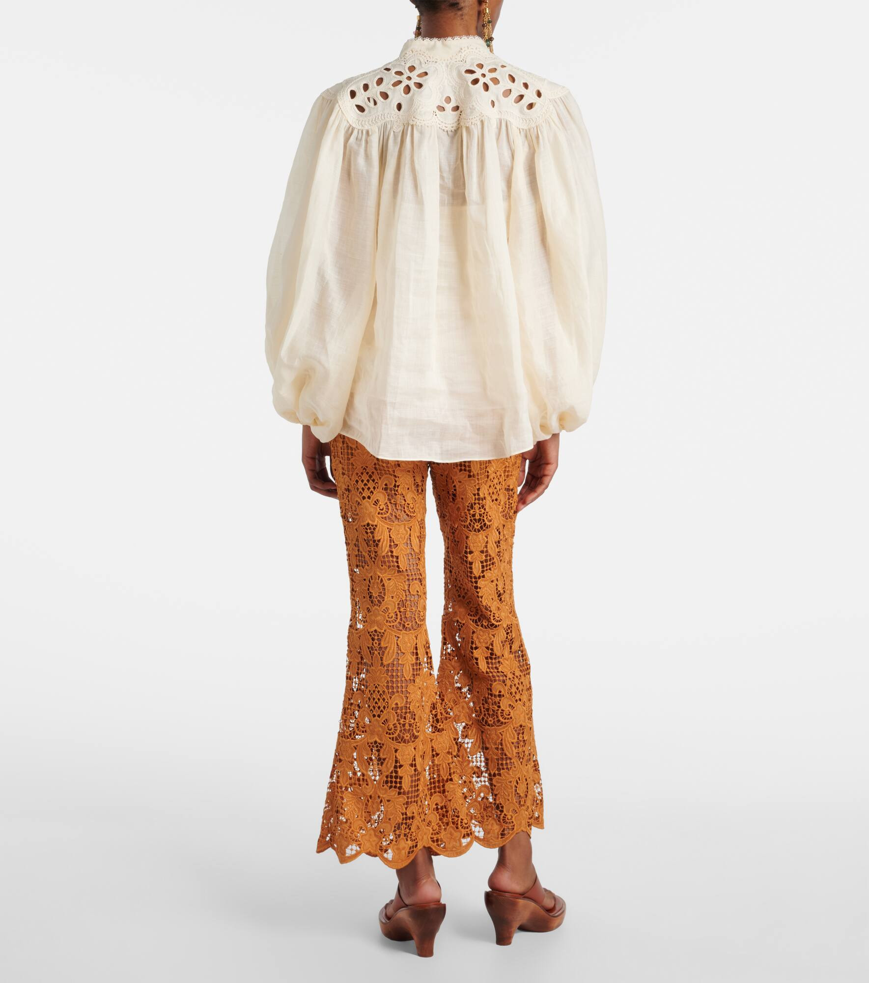 Coco embroidered ramie blouse - 3