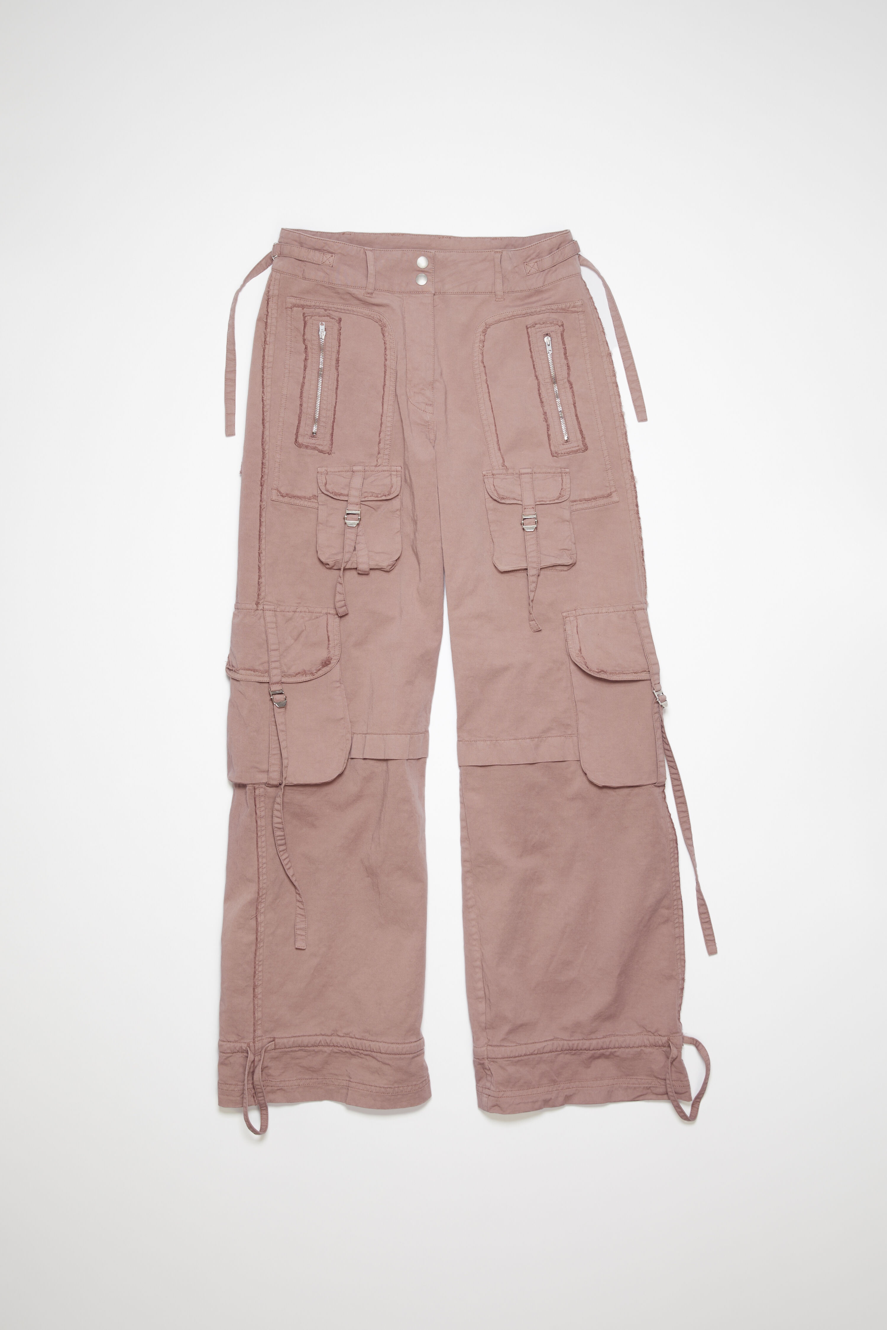 Womens Pink Cargo Trousers