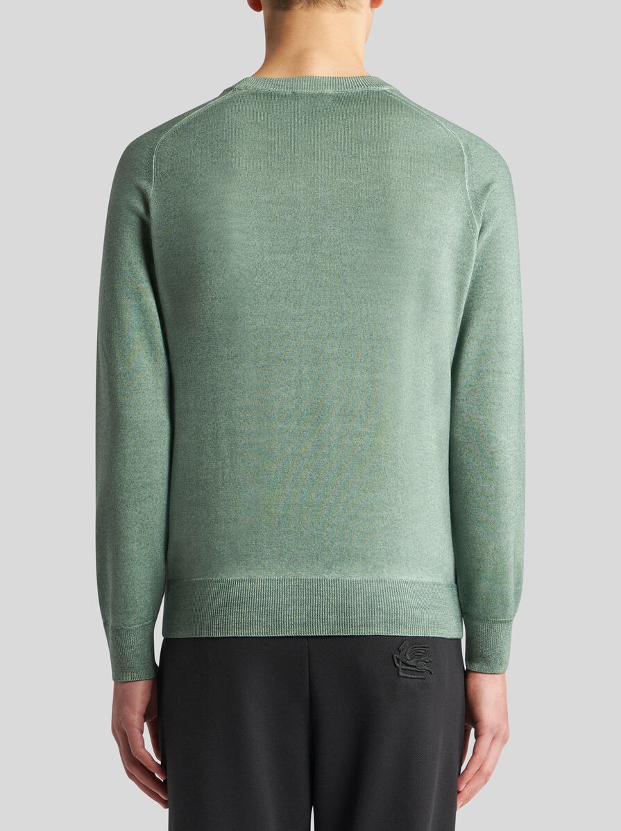 WOOL SWEATER WITH EMBROIDERY - 5