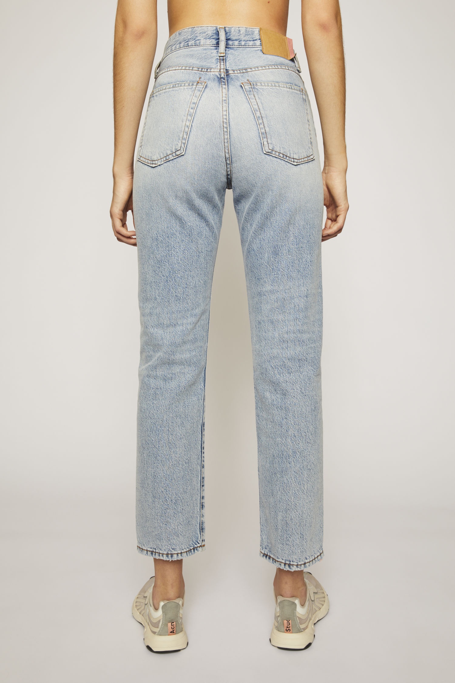 Cropped straight fit jeans light blue - 3