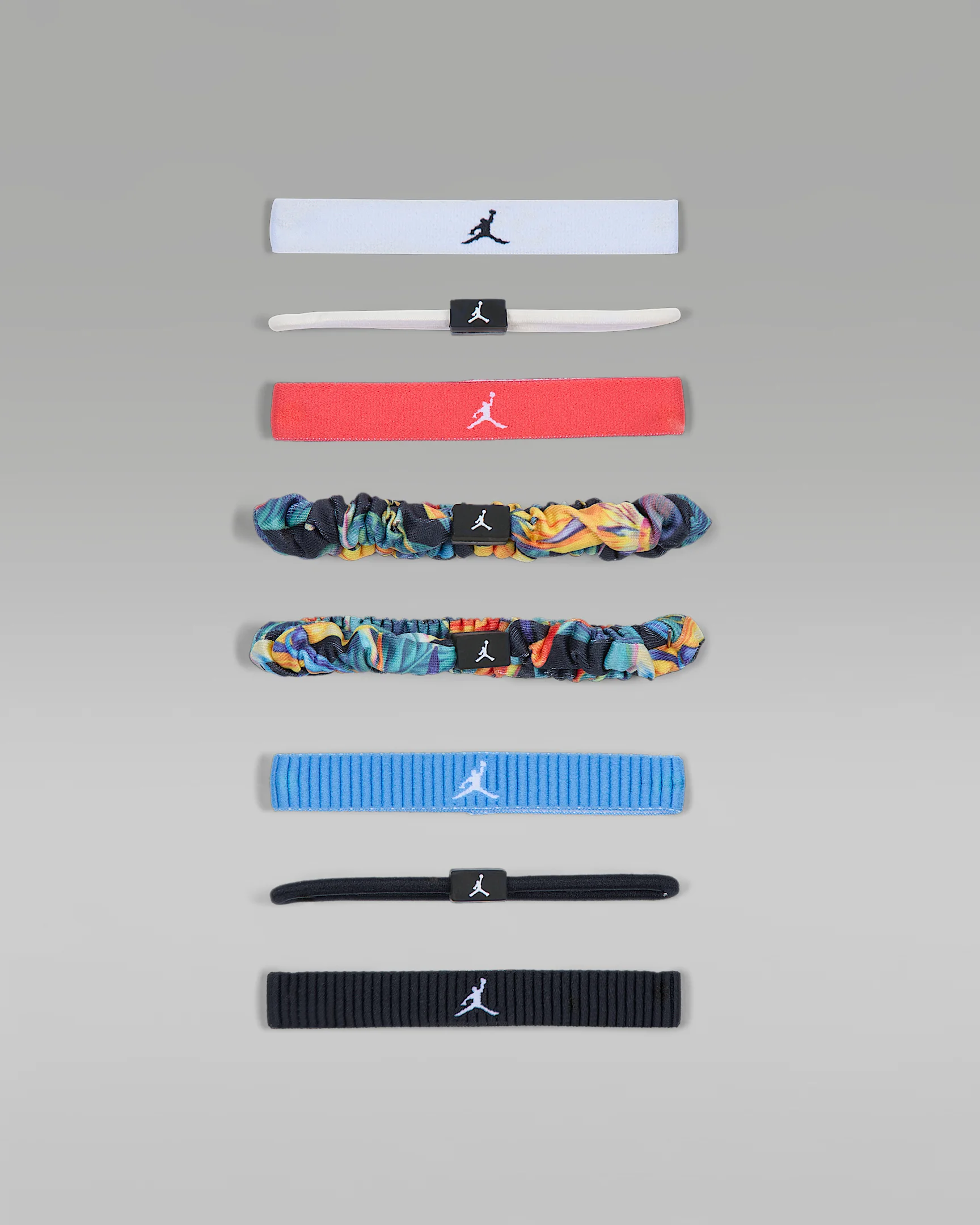 Jordan Sport Mixed Elastic Hair Ties (8-Pack) - 1