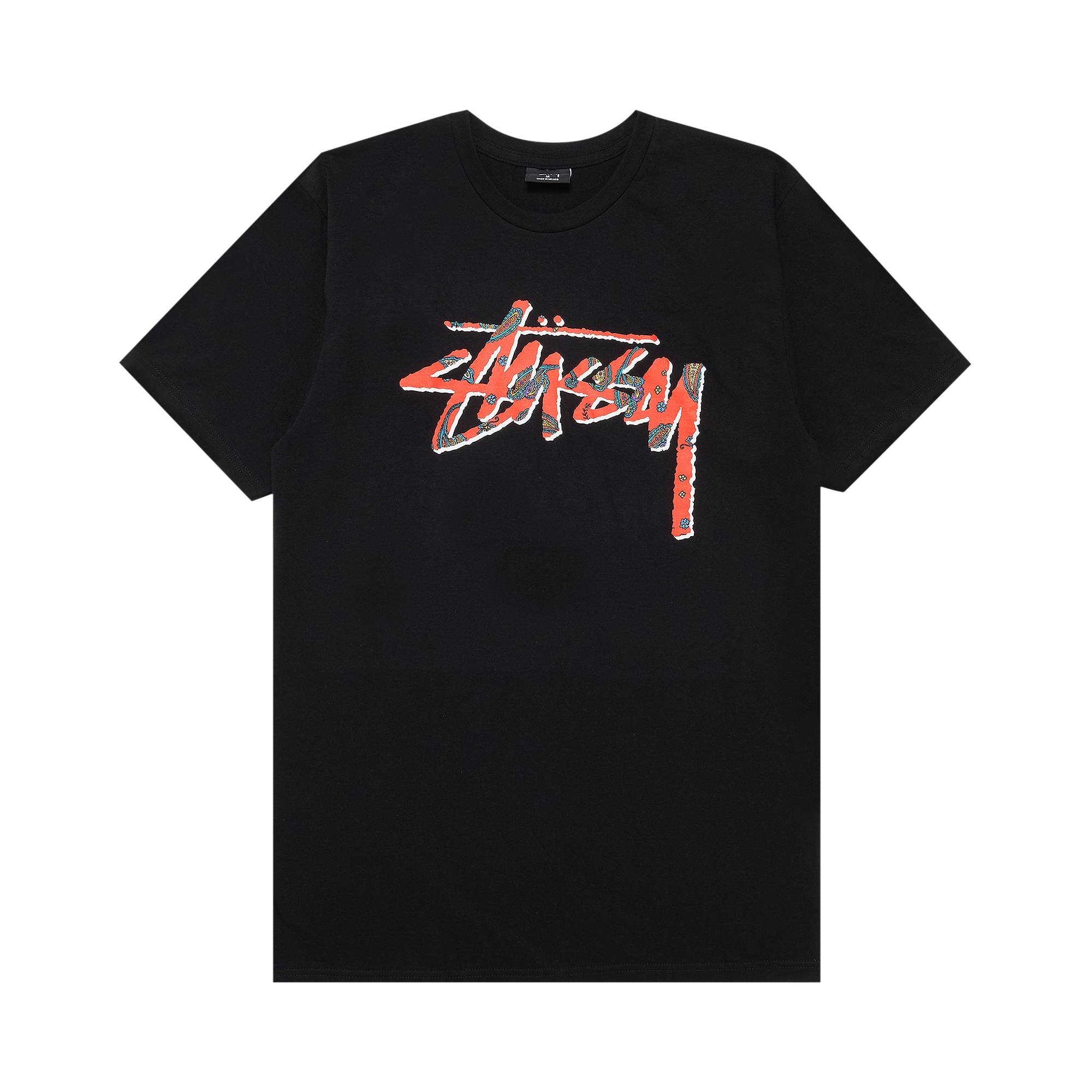 Stussy Paisley Stock Tee 'Black' - 1