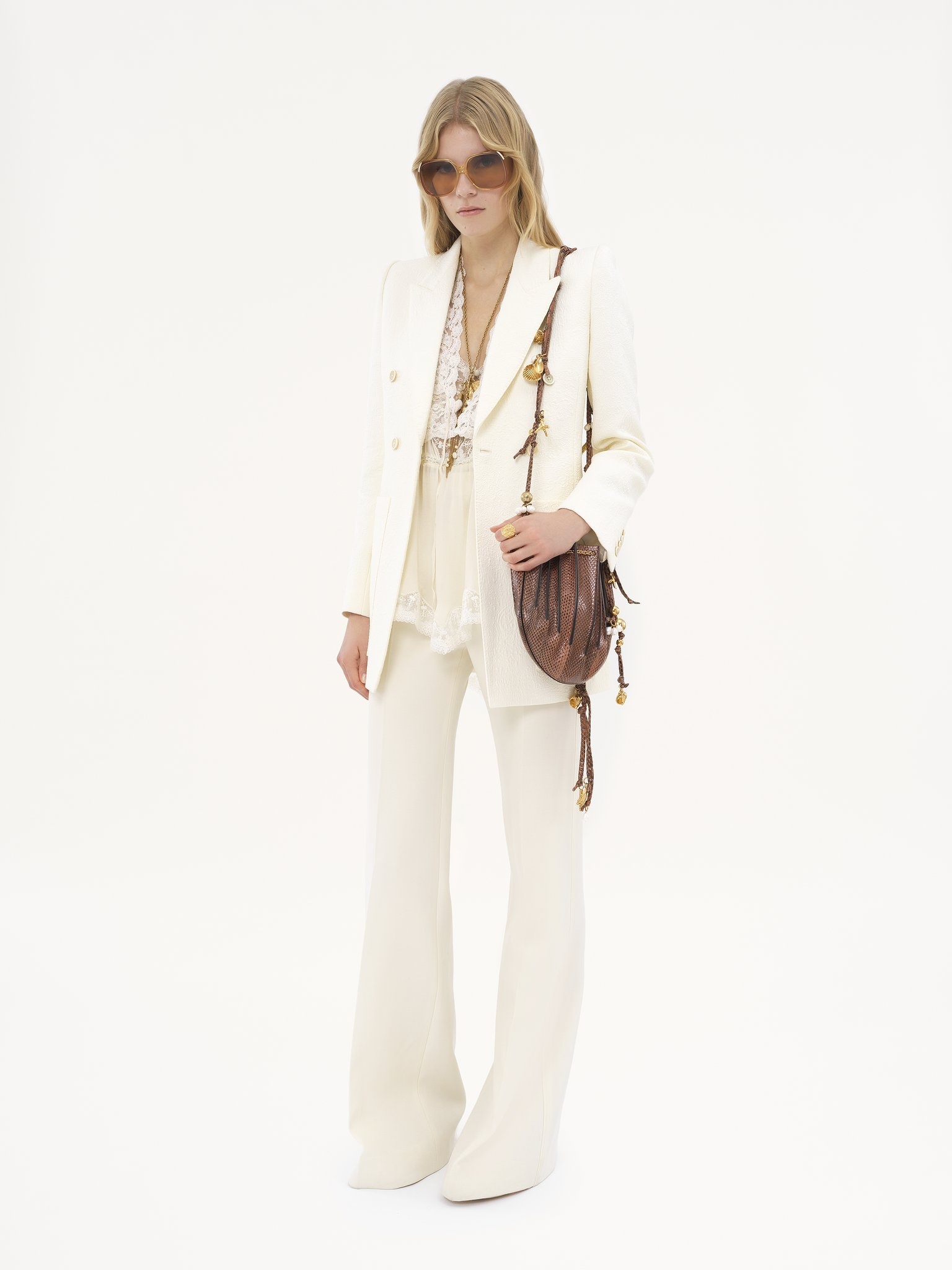 TAILORED JACKET IN COTTON-MIX JACQUARD - 3