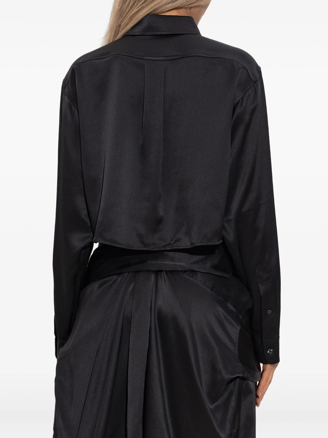 Cropped Boyfriend Shirt - 4