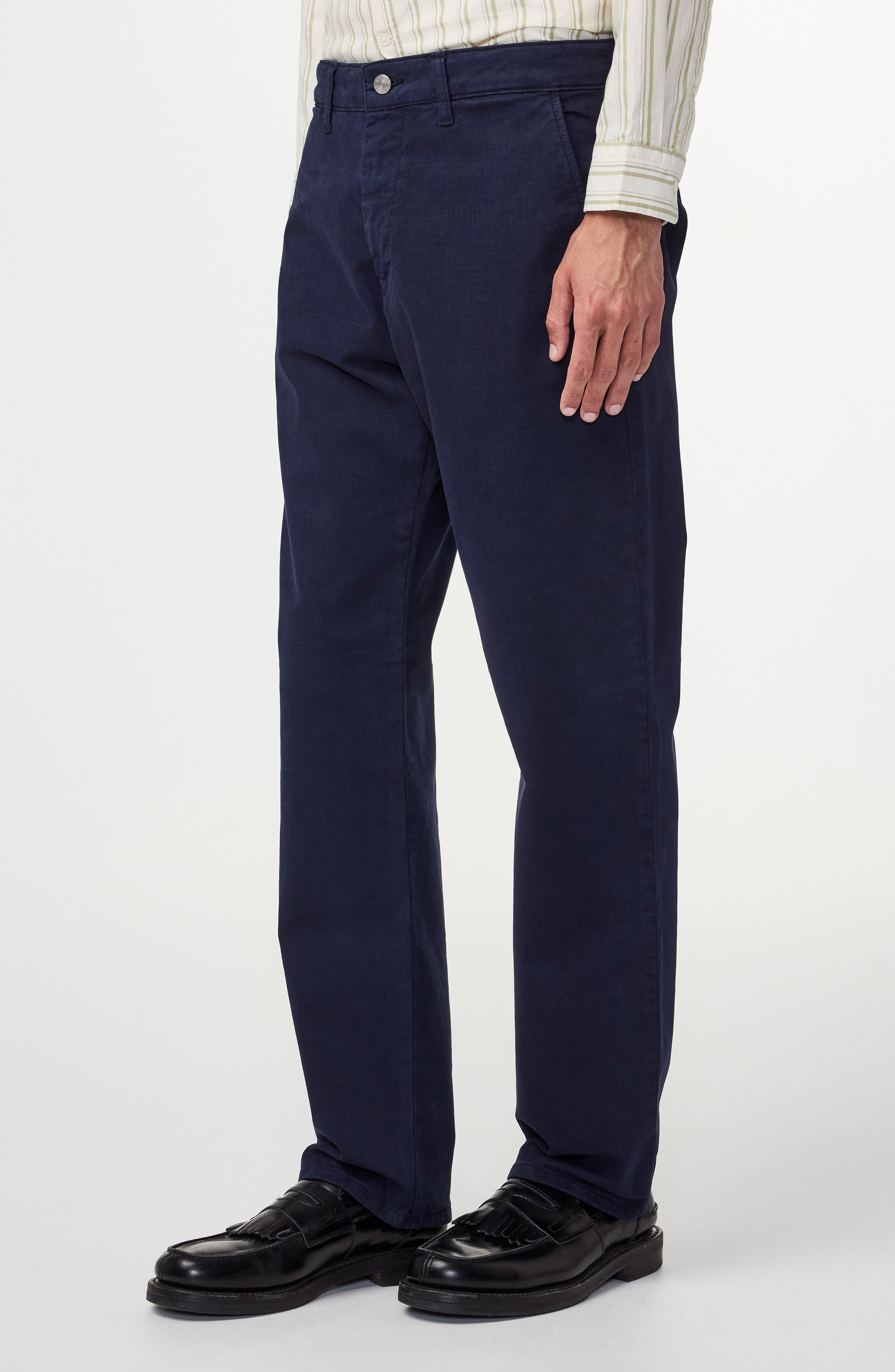 NN07 Aden 1923 Classic Fit Stretch Organic Cotton Chinos in Navy Blue at Nordstrom - 3