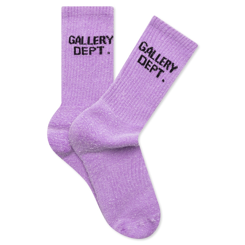 CLEAN SOCKS - FLUORESCENT PURPLE - 1