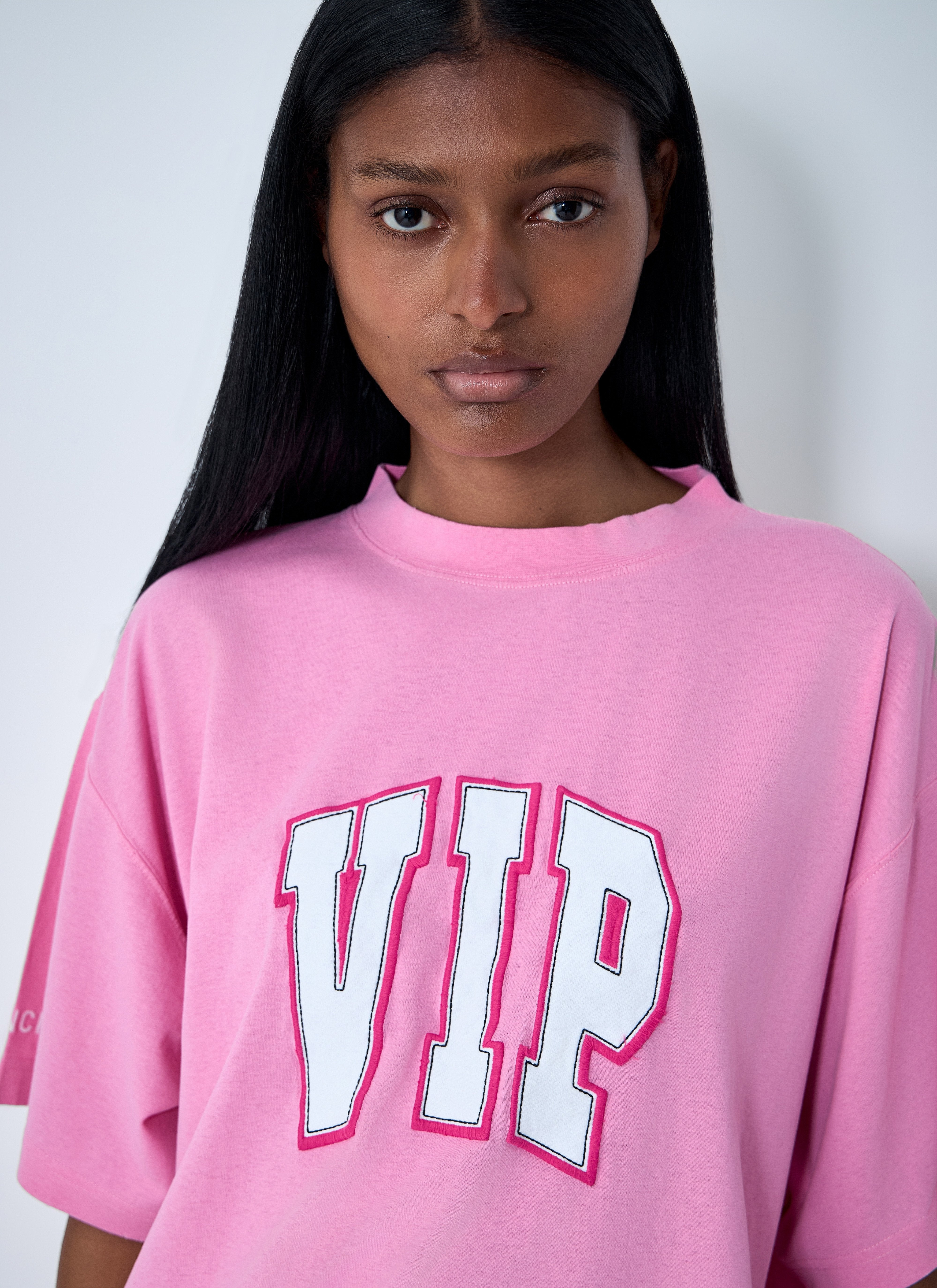Balenciaga Women Logo Motif T-Shirt - 5