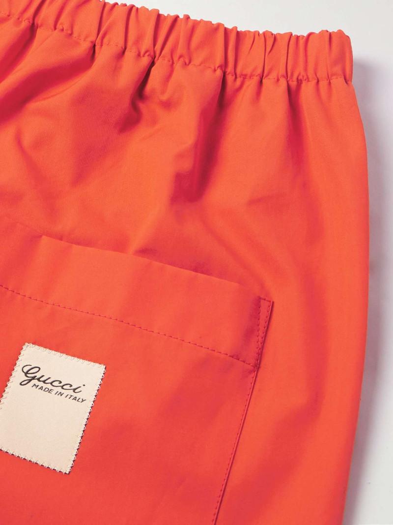 Logo-Appliquéd Wide-Leg Cotton Trousers 5