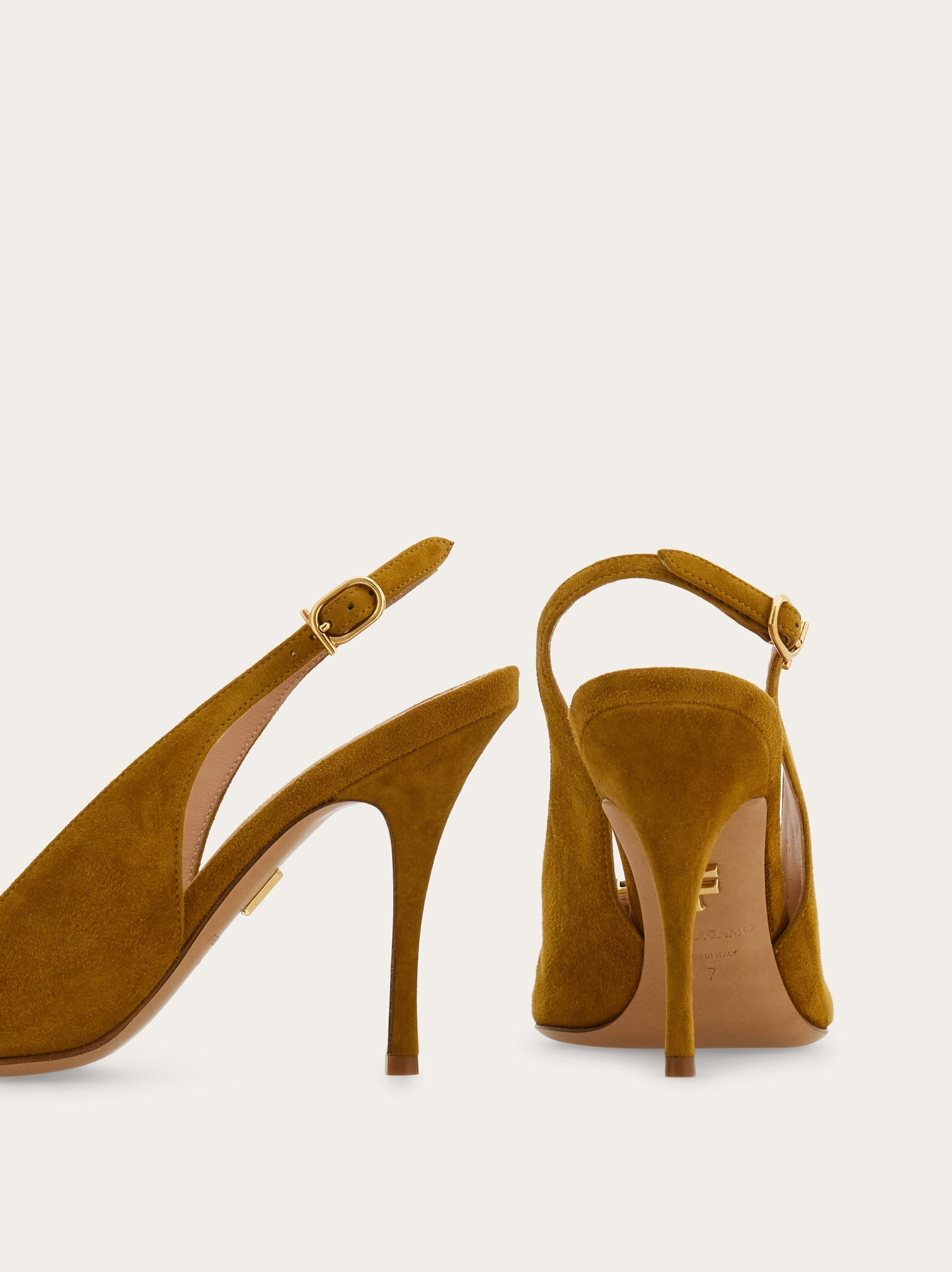 Maxi Gancini slingback pump - 7