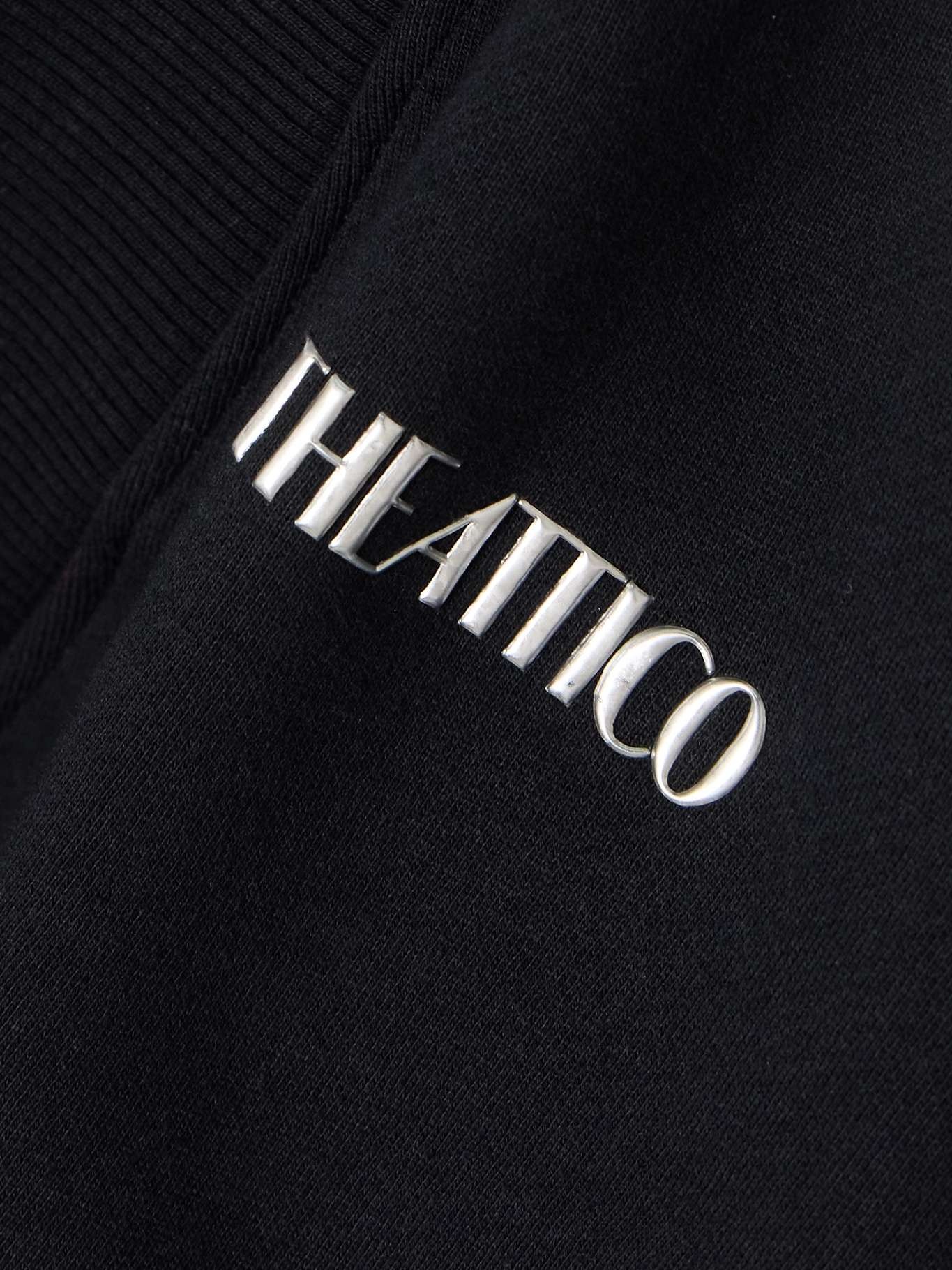 Oversized logo-embellished cotton-blend jersey sweatshirt - 4