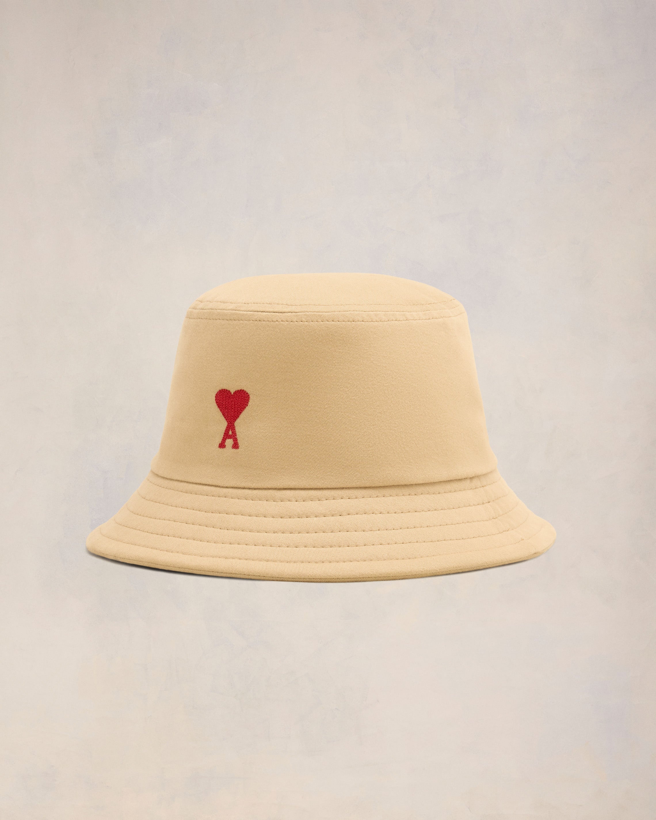 RED AMI DE COEUR EMBROIDERY BUCKET HAT - 1