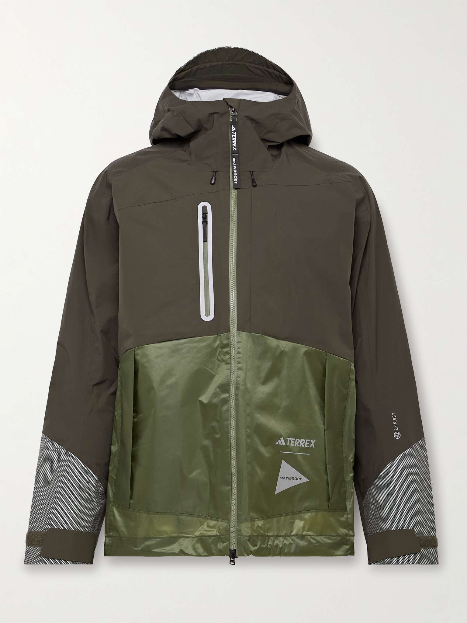 + And Wander TERREX Xploric Panelled Recycled RAIN.RDY Shell Hooded Jacket - 1