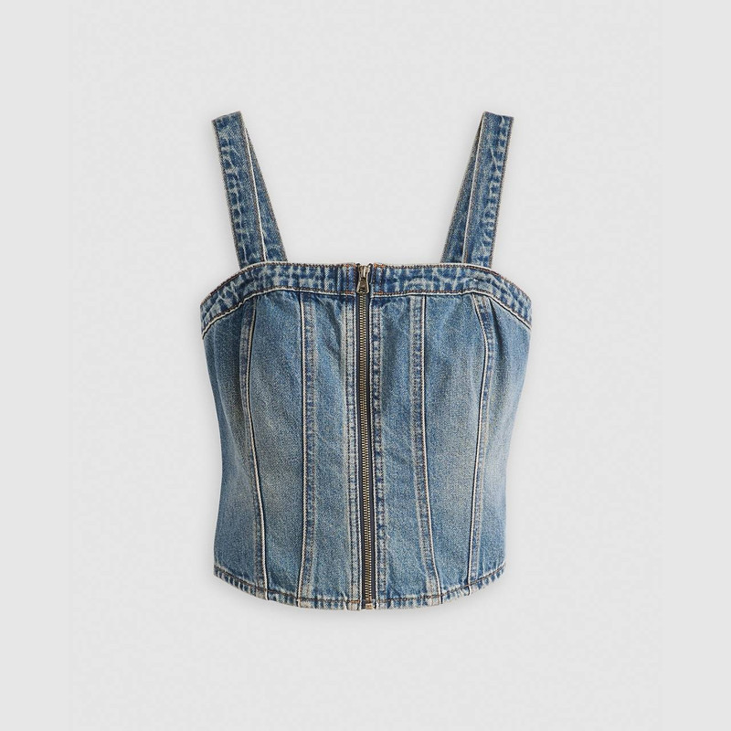 SCULPTED BUSTIER TOP - 1