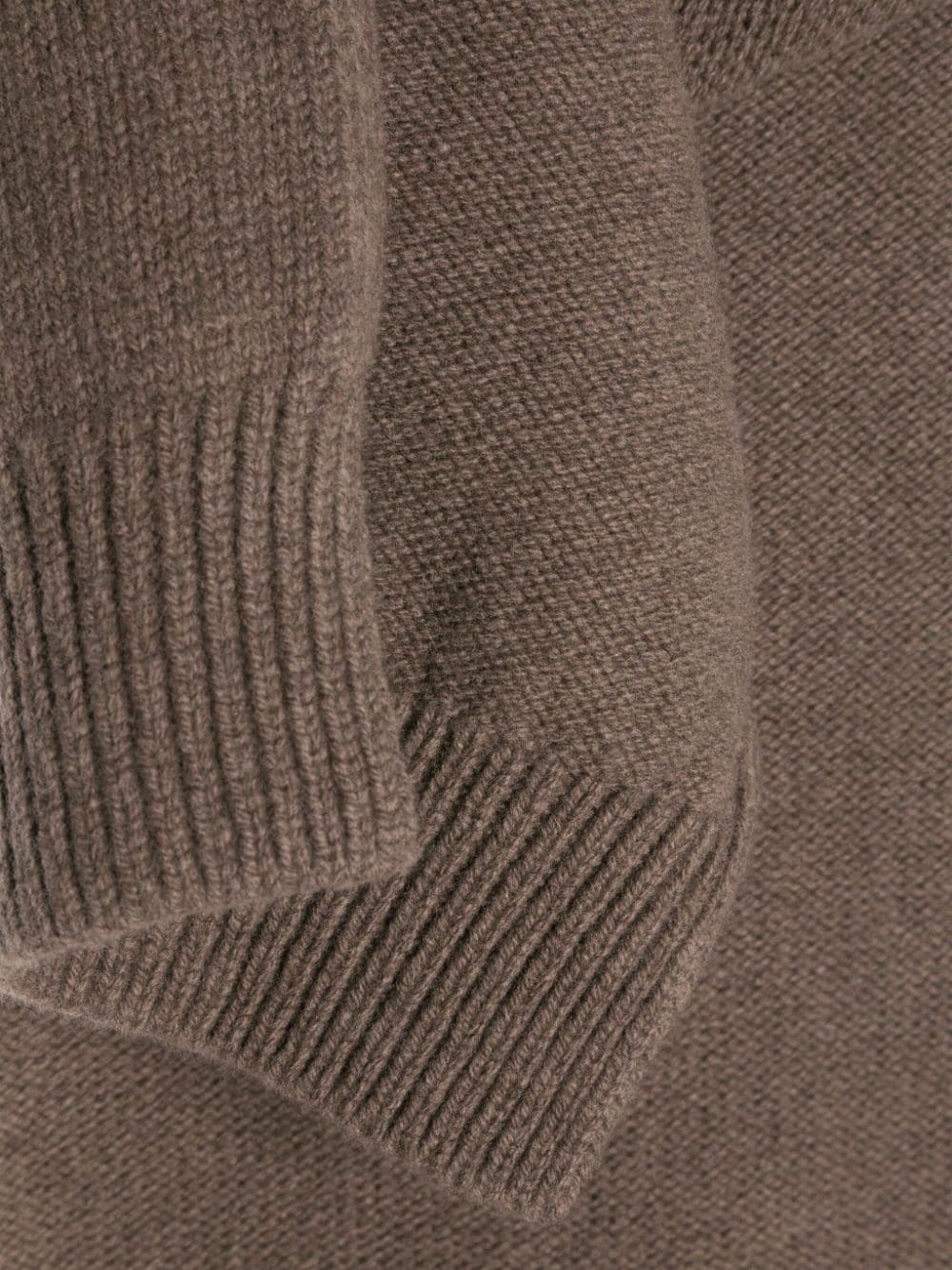 ribbed-trim wool scarf - 3