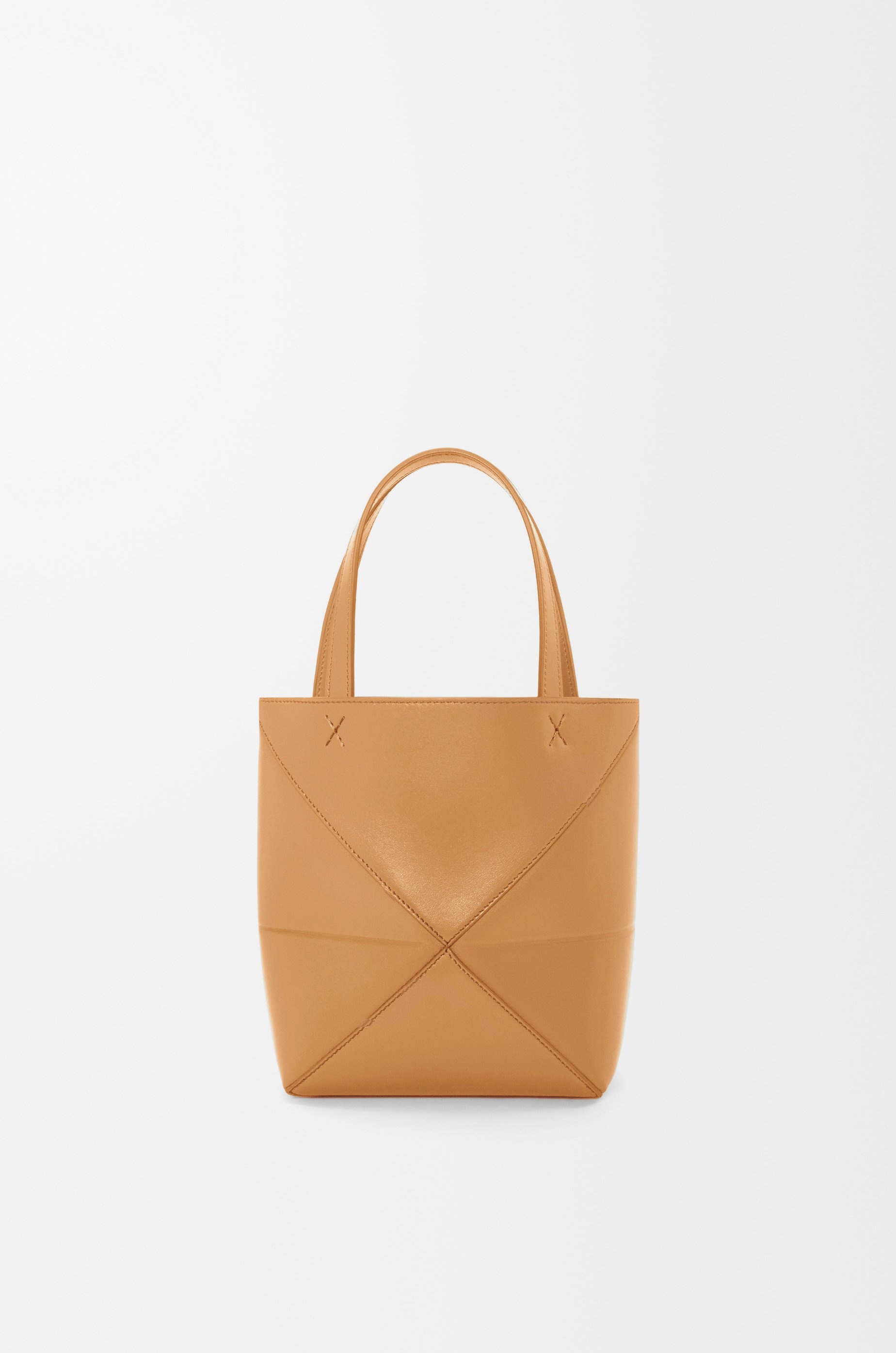 Mini Puzzle Fold Tote in shiny calfskin - 7