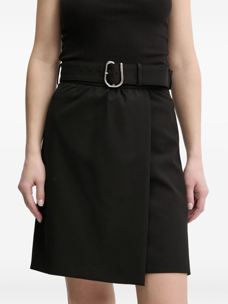 HUGO belted wrap-front mini skirt outlook