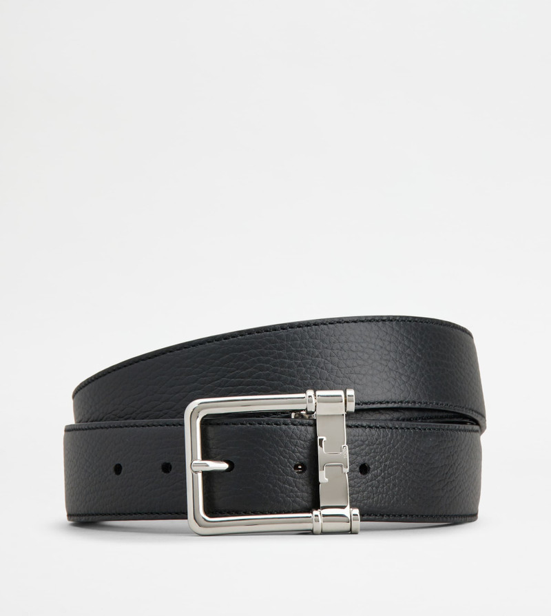BOX WITH REVERSIBLE BELT AND TWO BUCKLES - BLACK, BURGUNDY 1