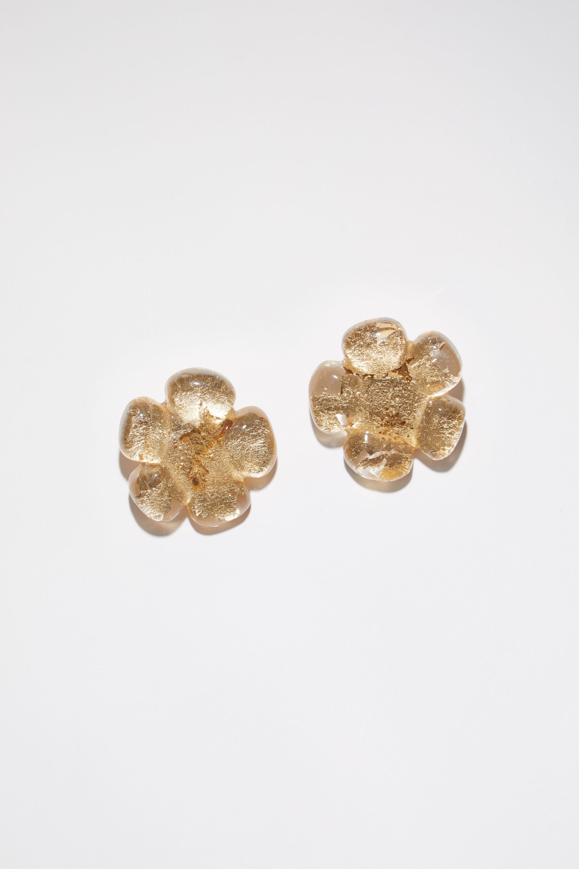 Flower earrings - Gold - 1