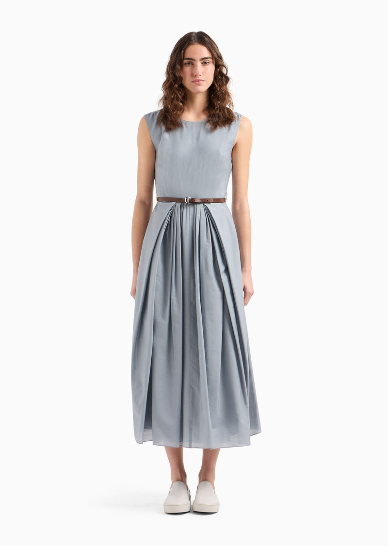 Icon ASV long dress in technical Lyocell muslin 2