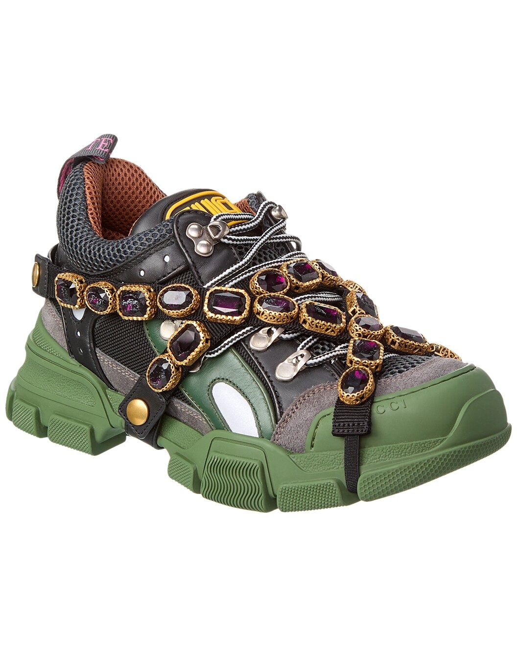Gucci Flashtrek Leather & Mesh Sneaker - 1