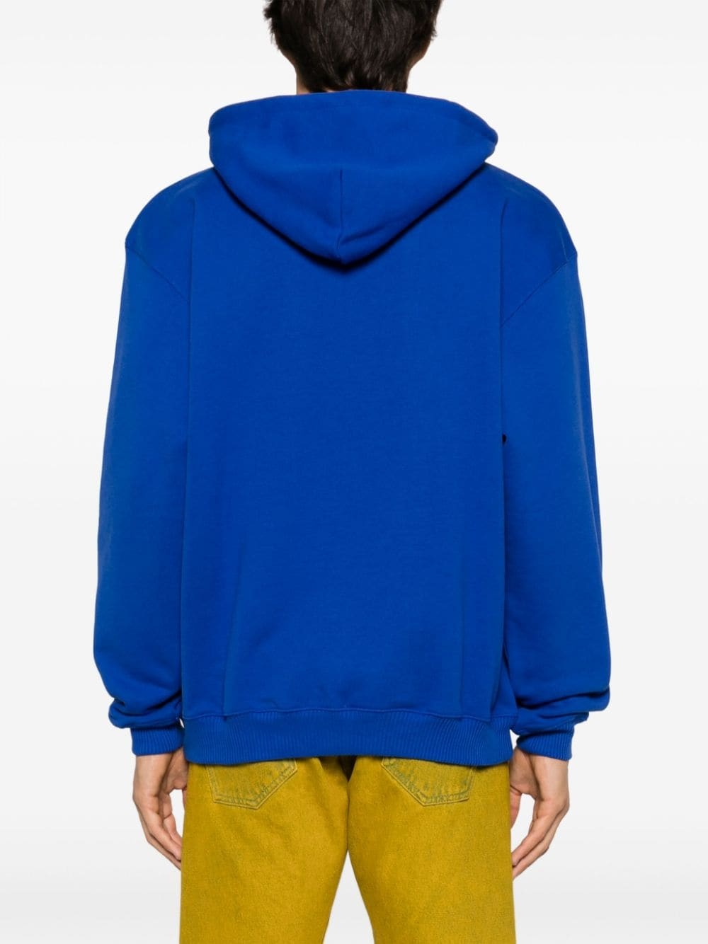 graphic-print cotton hoodie - 4