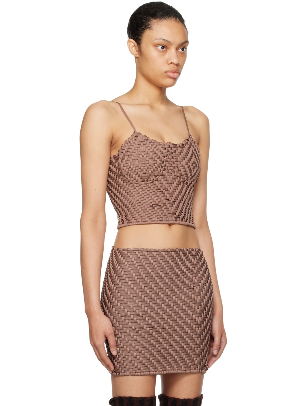 SSENSE Exclusive Taupe Owl Camisole - 2