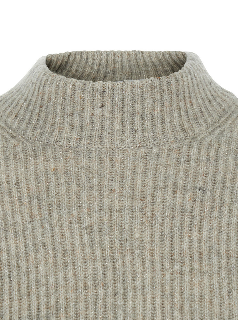 Cashmere Lurex Pull Grey Jersey 3