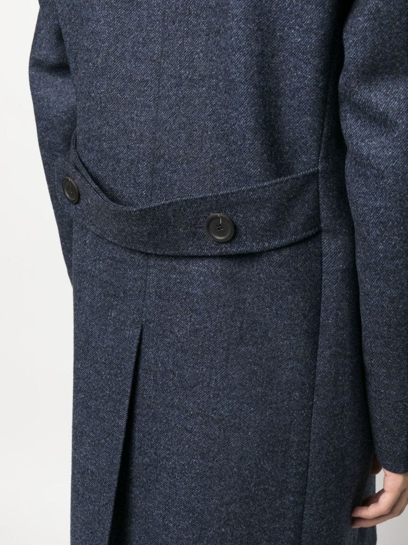 double-breasted wool coat - 5