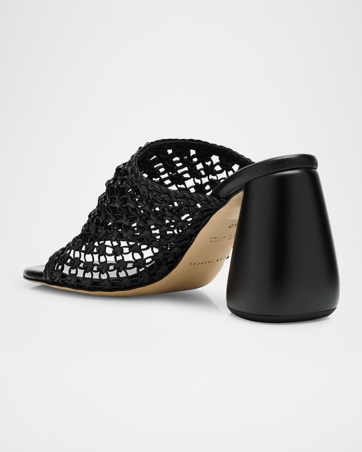 Drew Woven Leather Mule Sandals - 4