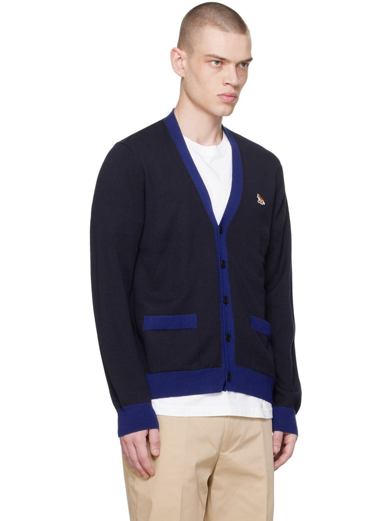 Maison Kitsuné Navy Baby Fox Cardigan outlook