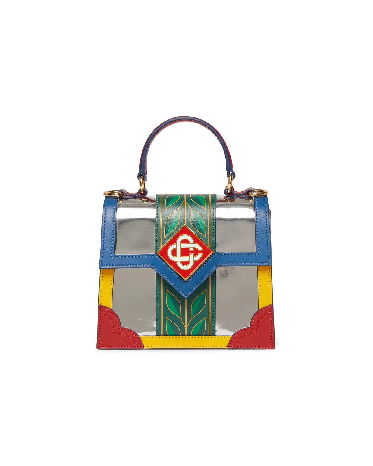 Chrome Laurel Mini Jeanne Bag | Casablanca Paris - 1