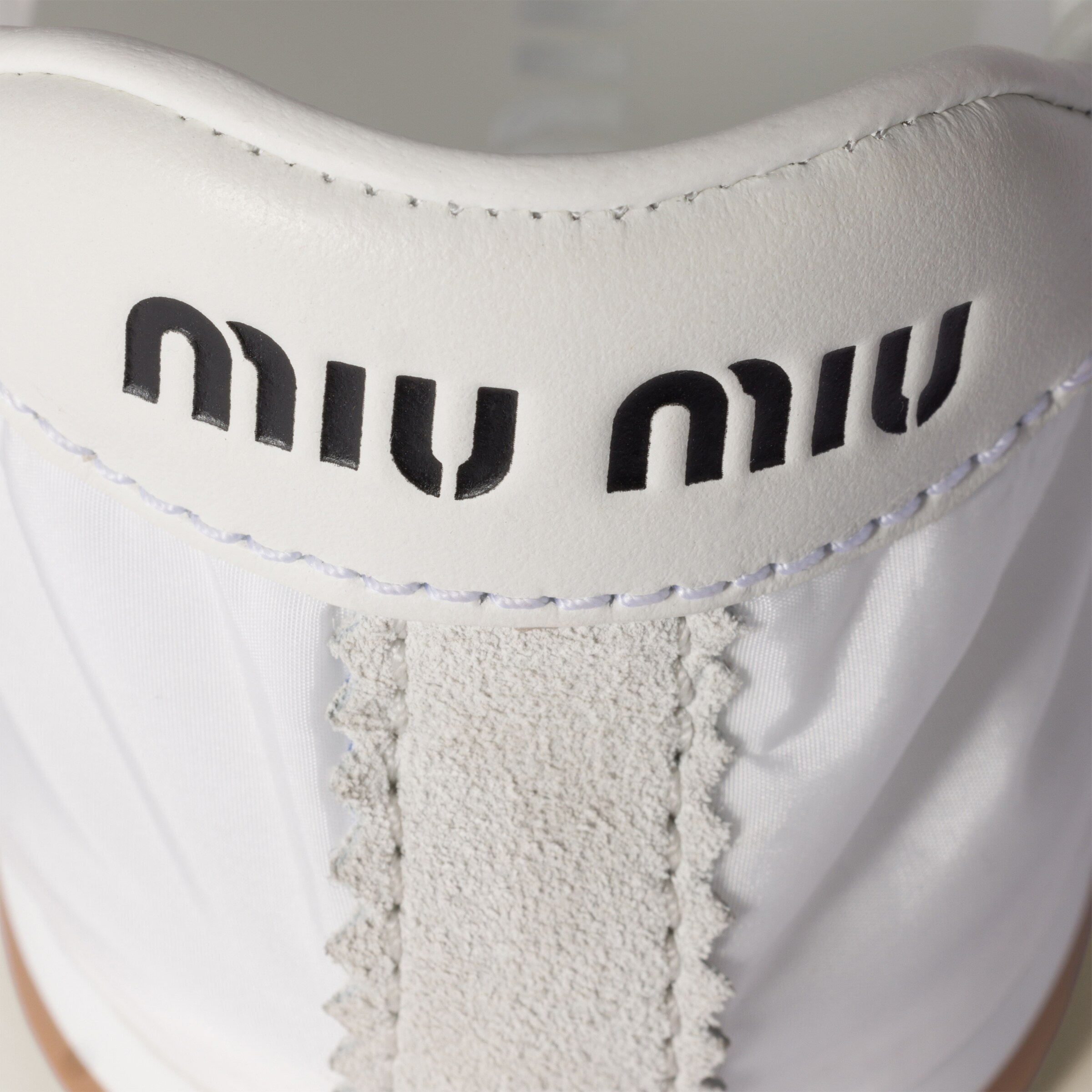 Plume technical fabric and suede sneakers - 3