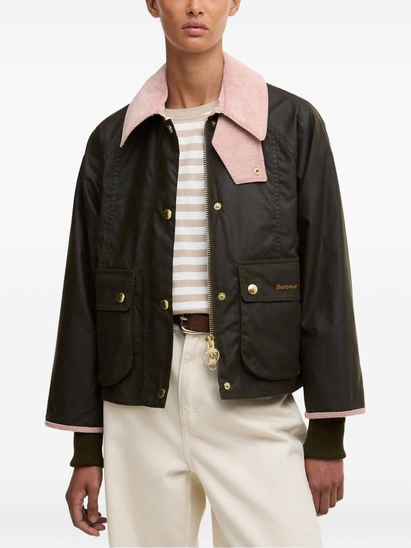 Barbour Beadnell cropped jacket outlook