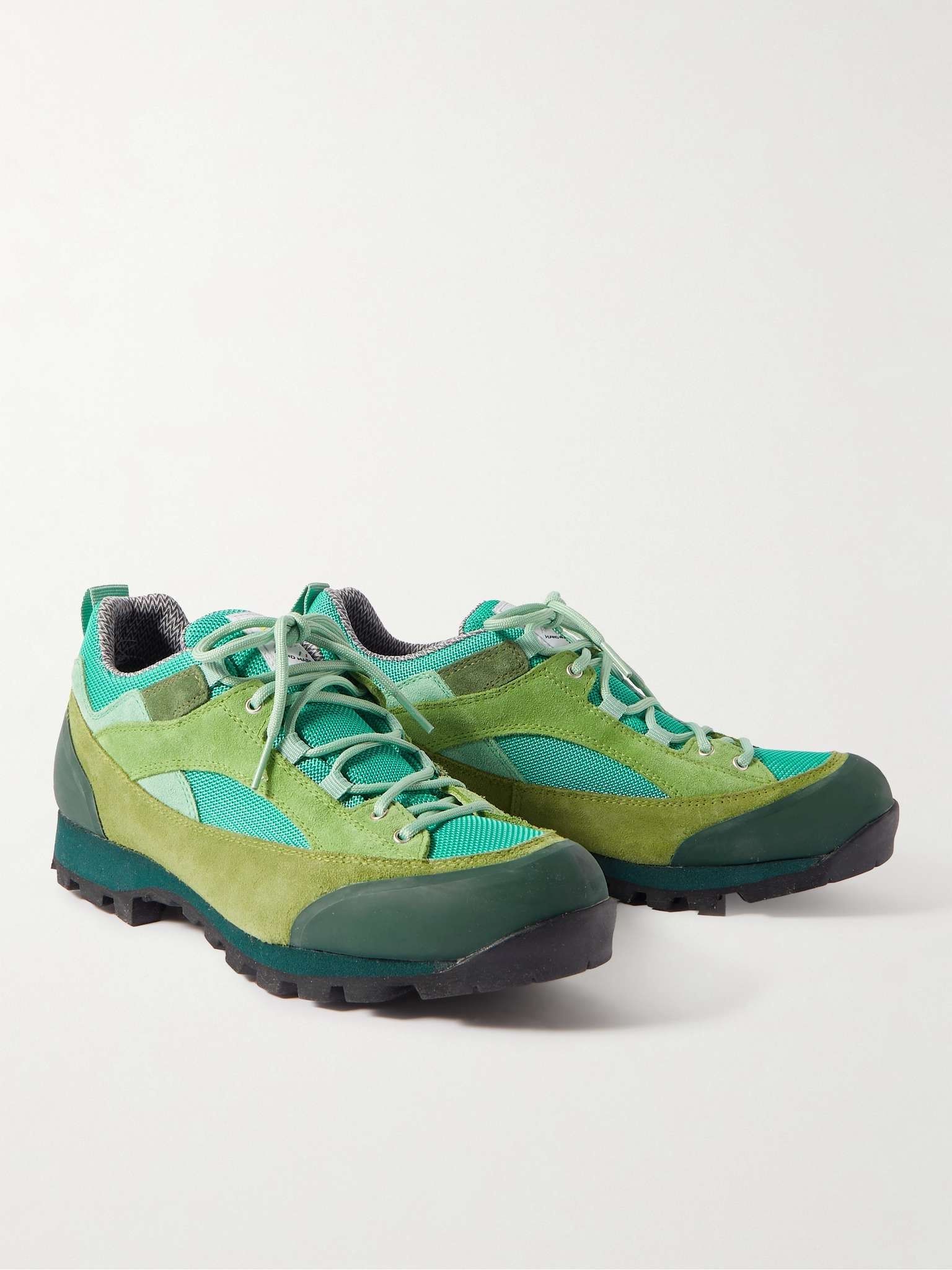 Grappa Rubber-Trimmed Suede and Mesh Sneakers - 4