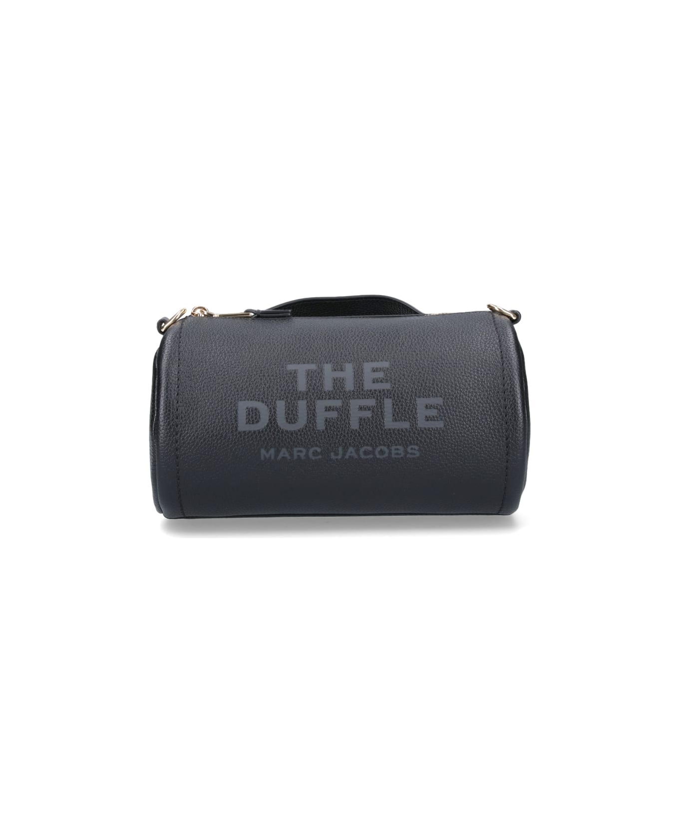 Black Leather Duffle Bag - 1