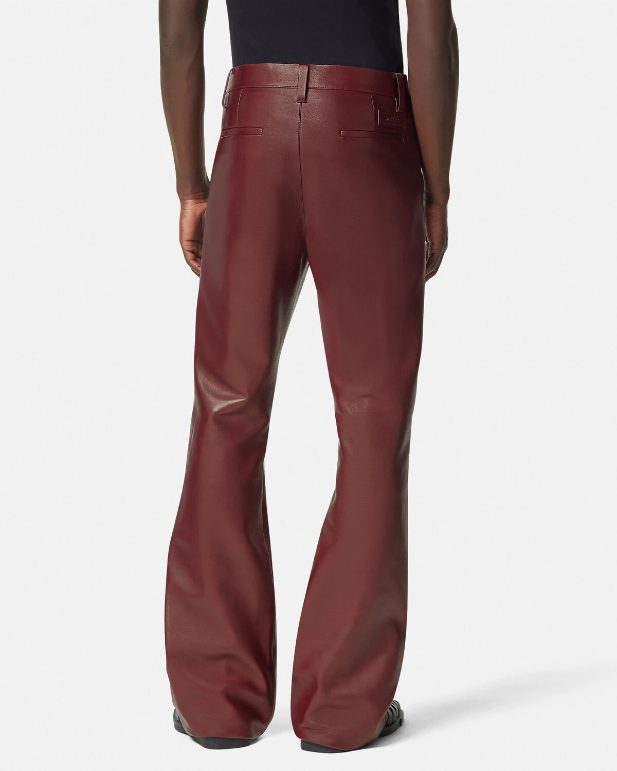 Flared Leather Pants - 5