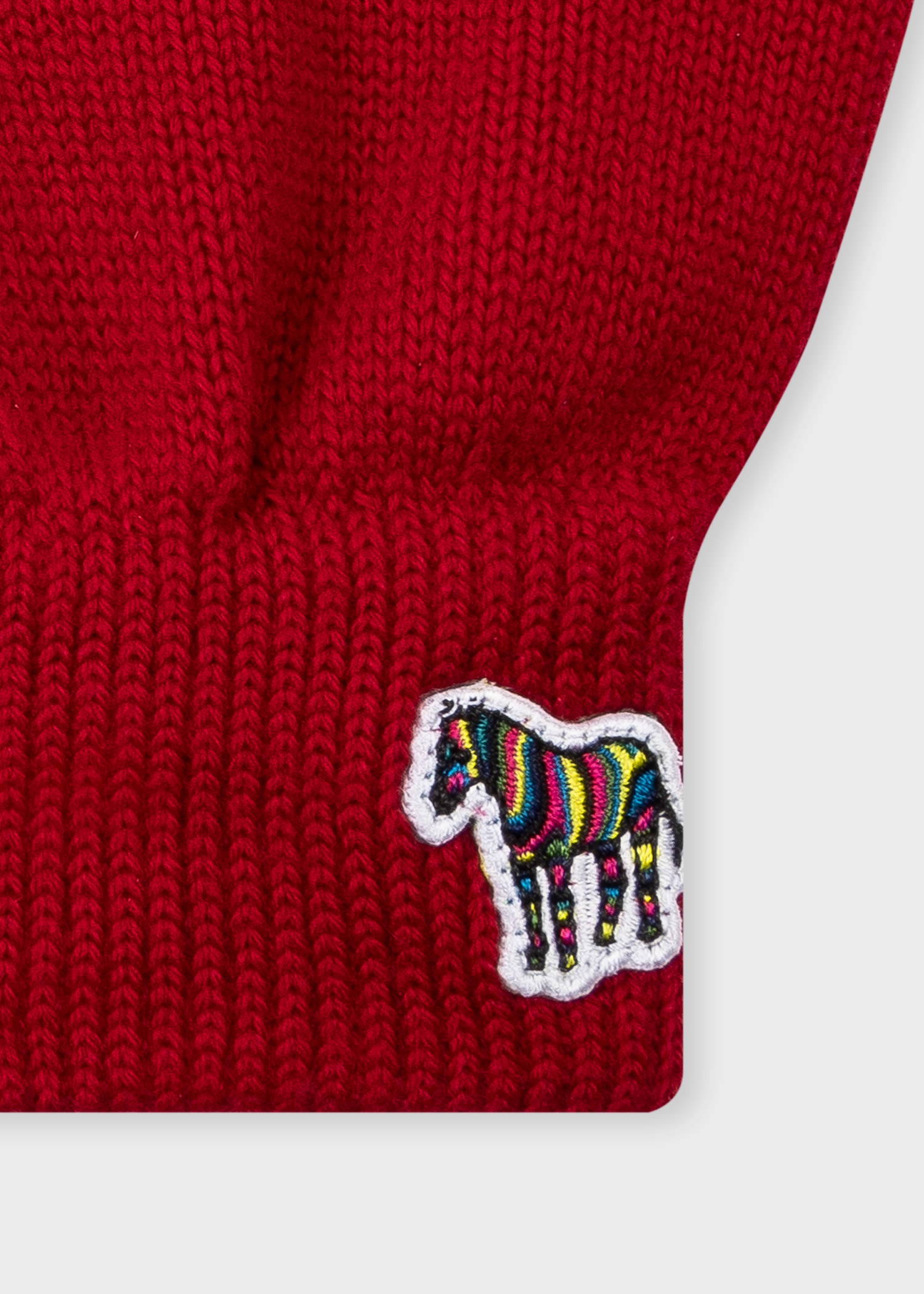 Zebra Logo Wool Gloves - 3