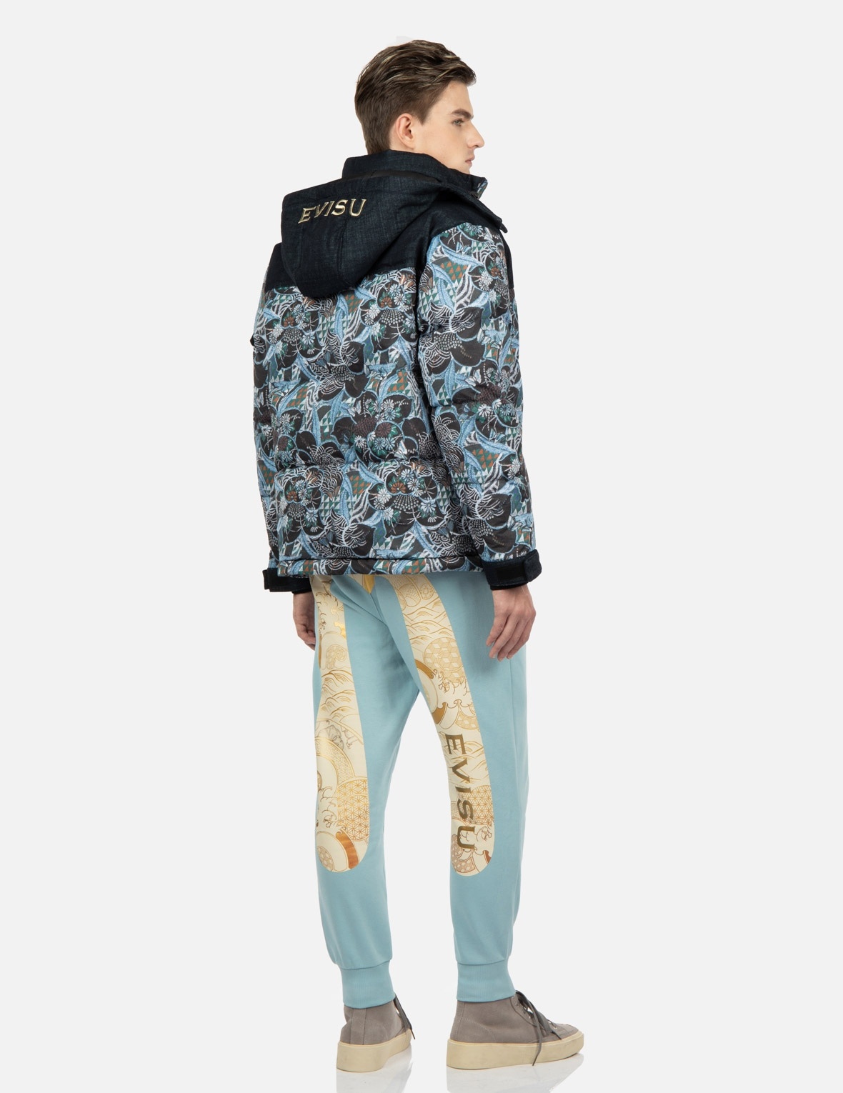 JAPANESE PATTERN DAICOCK PRINT SWEATPANTS - 3