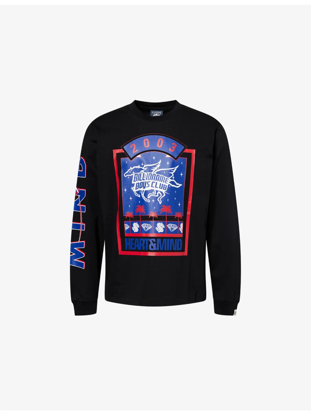 Multi-Logo Long-Sleeve Cotton T-Shirt - 1