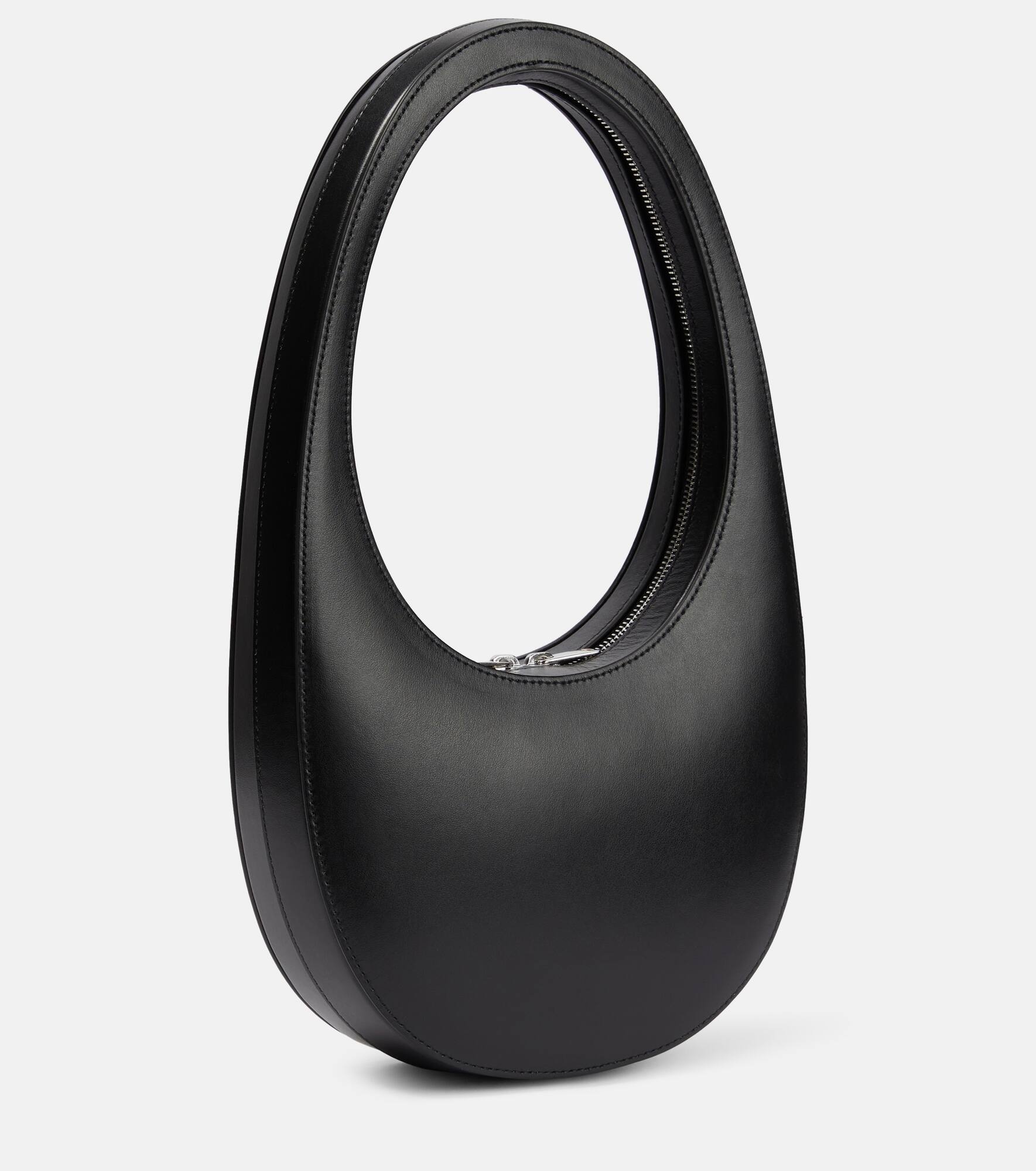 Swipe leather shoulder bag - 4