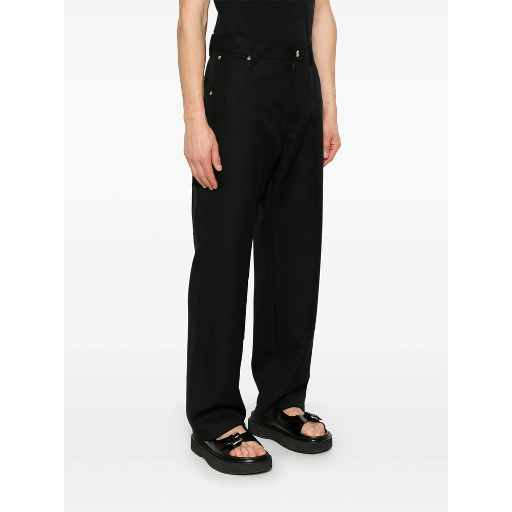 Versace Black Trousers - Regular & Straight-Leg Trousers Men - 2
