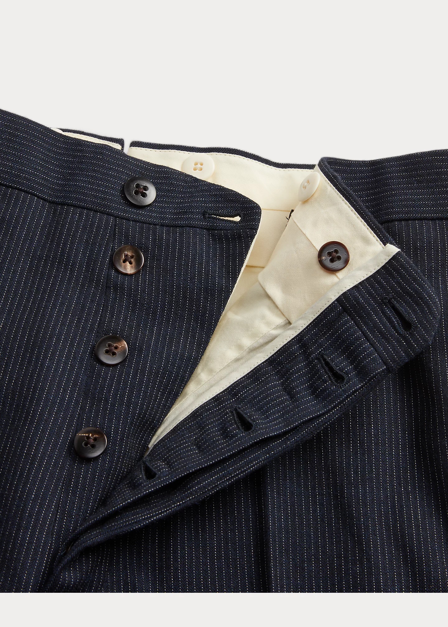 Slim Striped Herringbone Suit Trouser - 8