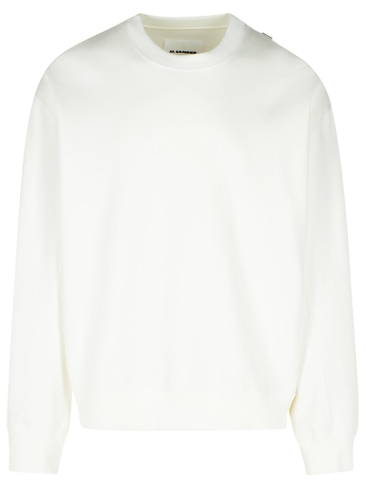 Jil Sander White Cotton Sweatshirt Men - 1