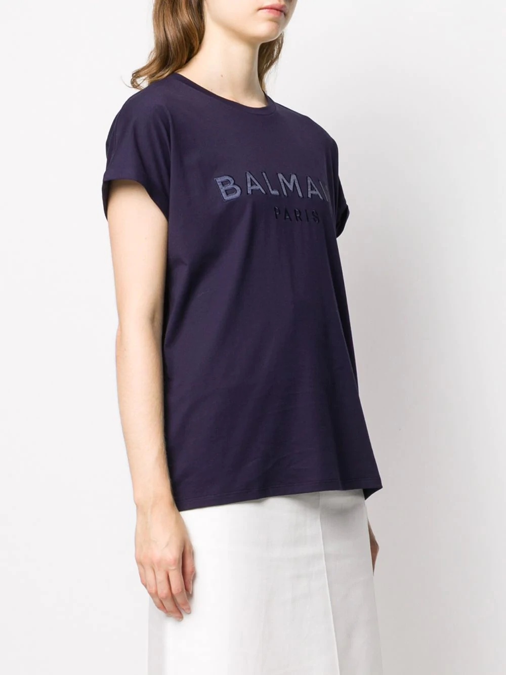 embroidered logo T-shirt - 3