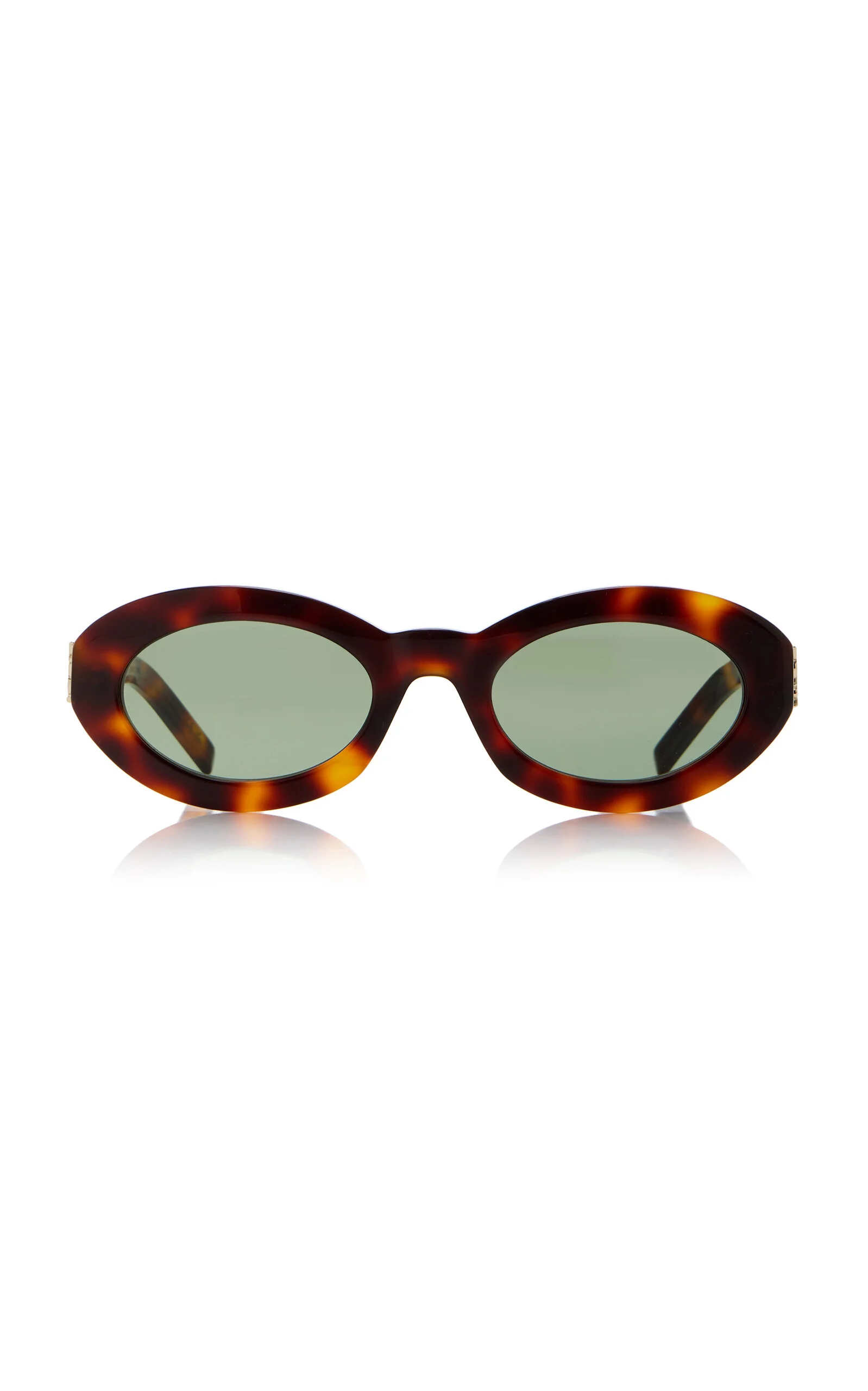 Round-Frame Acetate Sunglasses brown - 1