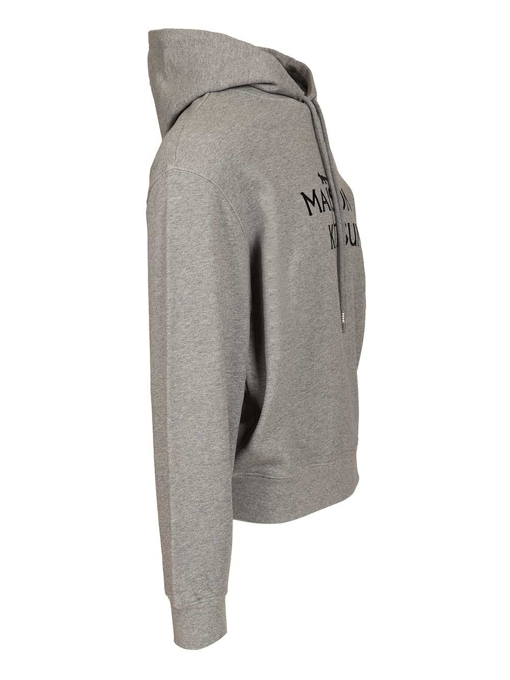 Maison Kitsuné Pillar Comfort Hoodie Sweatshirts Grey - 3