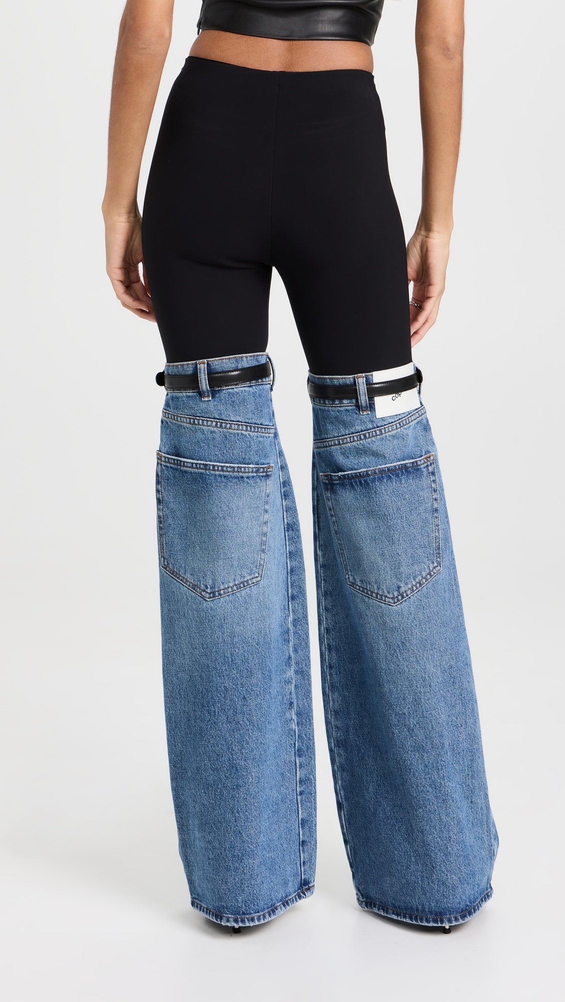 Hybrid Flare Denim Trousers - 2