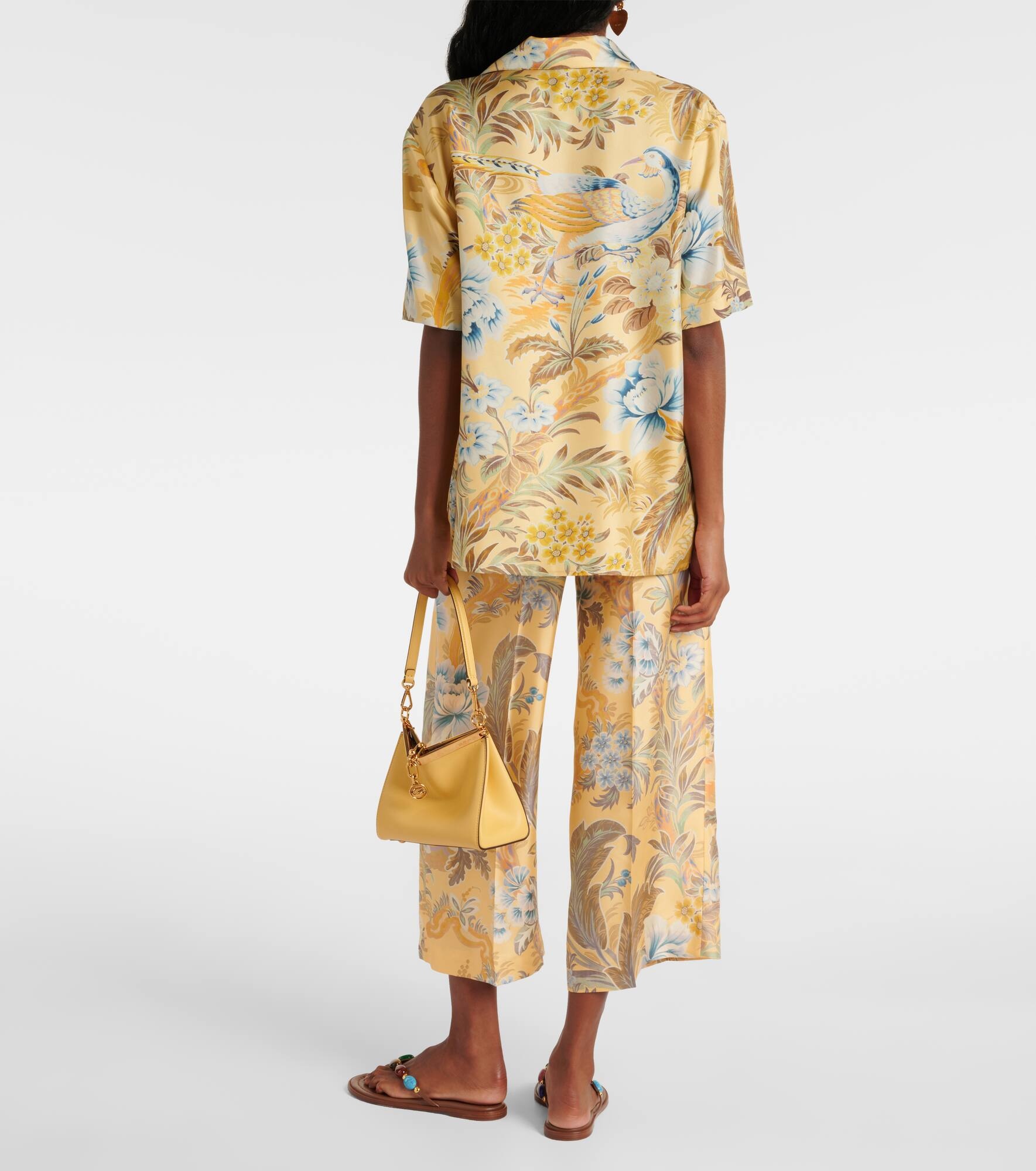 Floral silk shirt - 3